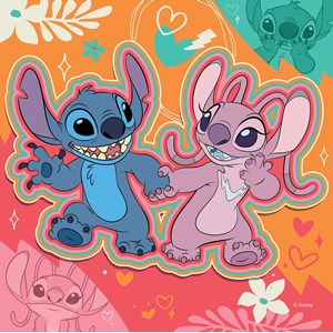 Puzzle jouer toute la journée stitch 3x