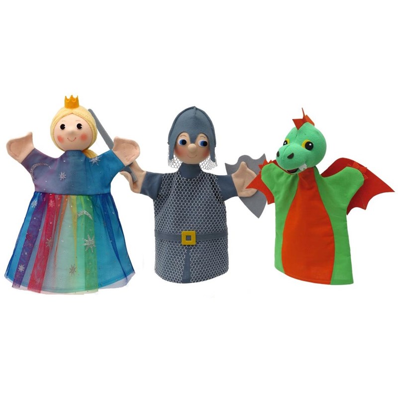 Set 3 marionnettes dragon