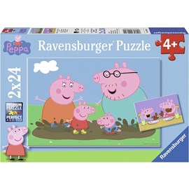 Puzzle la famille peppa pig 2x24 pcs