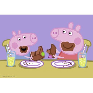 Puzzle la famille peppa pig 2x24 pcs