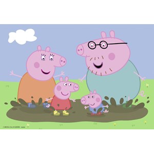 Puzzle la famille peppa pig 2x24 pcs