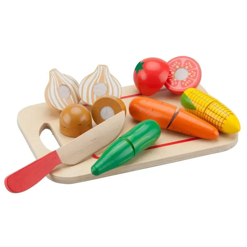 Légumes en bois à découper (New Classic Toys) - Image 1