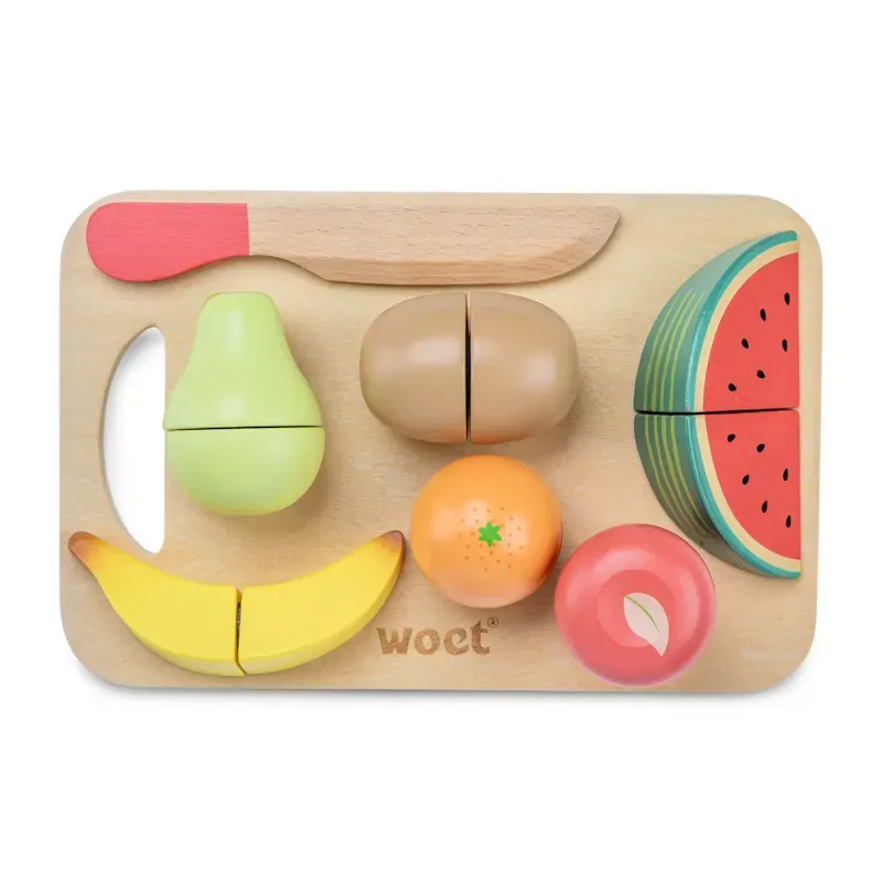 Fruits en bois à découper (New Classic Toys) - Image 1