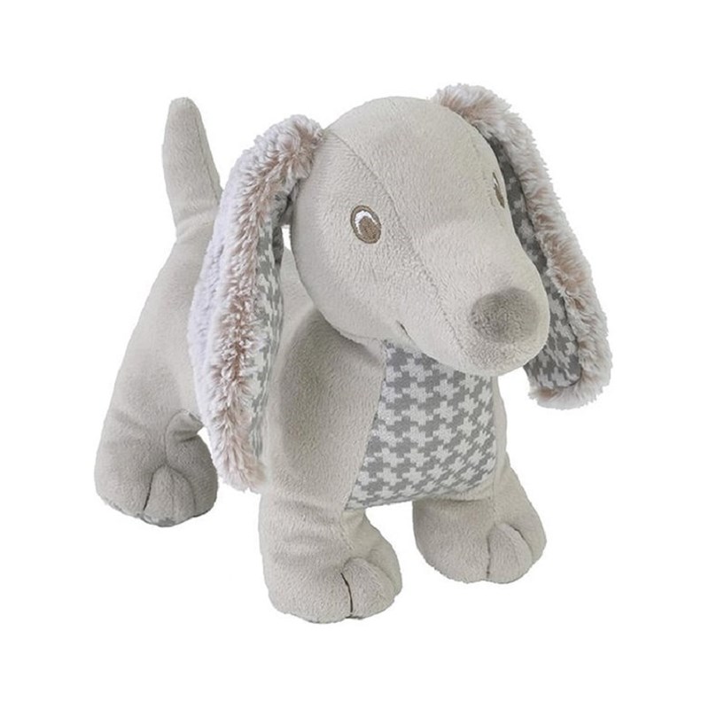 Peluche teckel dex gris 25cm