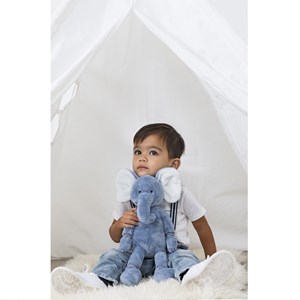 Peluche eléphant bleu emoji 40 cm