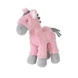 Doudou peluche cheval hadel 24 cm