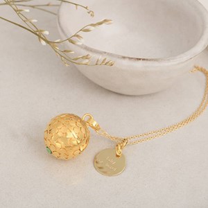 Bola grossesse plaqué or jaune astrance