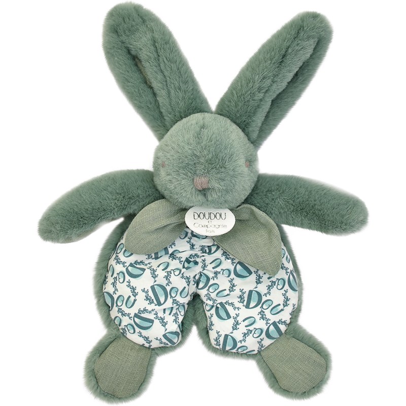 Doudou lapin vert sauge 18 cm (Mù) - Couverture