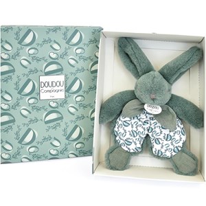 Doudou lapin vert sauge 18 cm