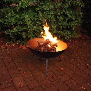 Brasero rond en acier