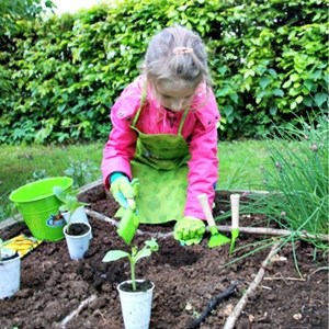 Seau de jardin enfant vert