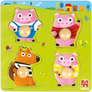 Puzzle les 3 petits cochons