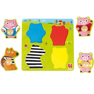 Puzzle les 3 petits cochons