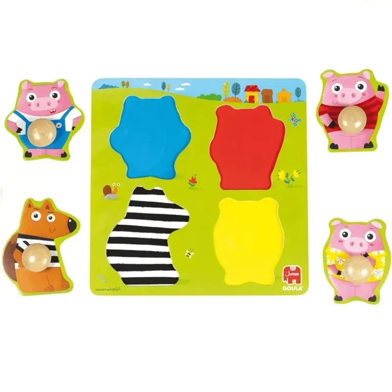 Puzzle les 3 petits cochons (Goula) - Image 3