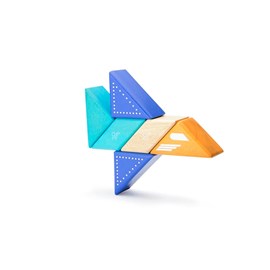 6 blocs en bois magnétiques - avion à