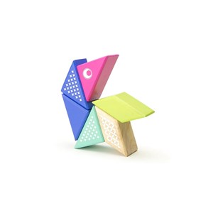 6 blocs en bois magnétiques - colibri