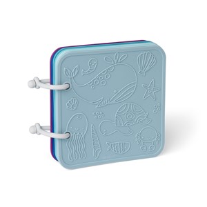 Livre de bain en silicone bleu