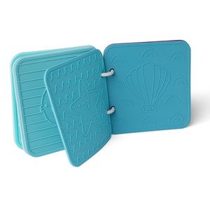 Livre de bain en silicone bleu