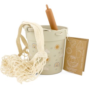 Seau de plage en silicone arc-en-ciel