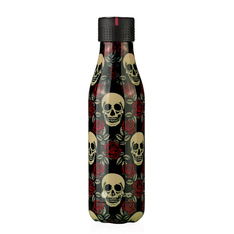 Bouteille isotherme roses et têtes de m