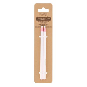Lot de 2 crayons de cire blancs
