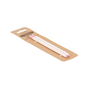 Lot de 2 crayons de cire blancs