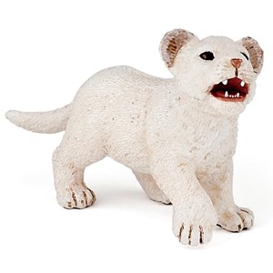 Figurine lionceau blanc