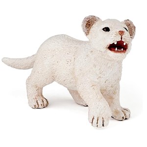 Figurine lionceau blanc