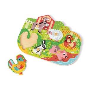 Puzzle en bois happy farm