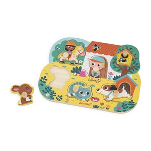 Puzzle en bois campagne