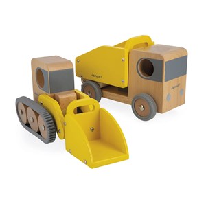 Camion benne et pelleteuse bolid