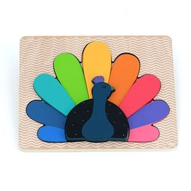 Puzzle encastrement paon andy westface