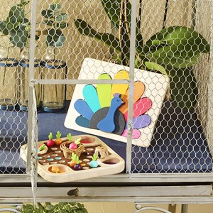 Puzzle encastrement paon andy westface