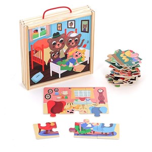 4 puzzles boucle d'or