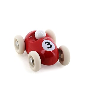 Mini roadster en bois rouge