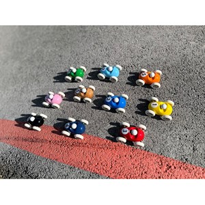 Mini roadster en bois rouge