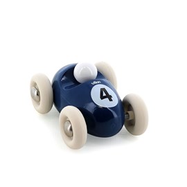Mini roadster en bois bleu nuit