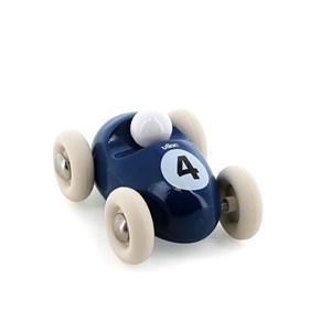 Mini roadster en bois bleu nuit