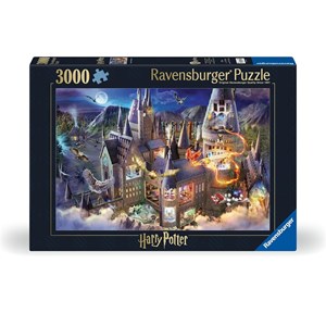 Puzzle vue sur le château poudlard 3000