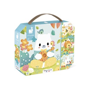 4 puzzles évolutifs animaux pure