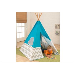 Tipi enfant bleu turquoise