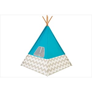 Tipi enfant bleu turquoise