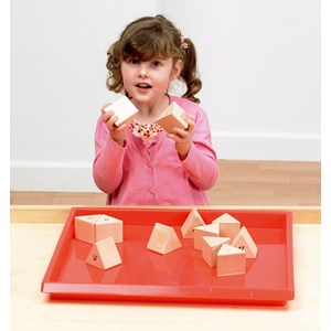 Set de 12 prismes en bois de jeu tickit