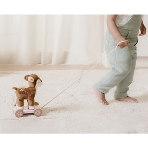 Peluche faon à tirer fairy garden