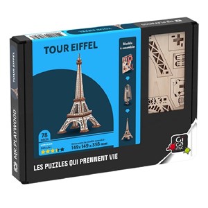 Puzzle 3d tour eiffel
