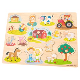 Grand puzzle ferme 16 pcs