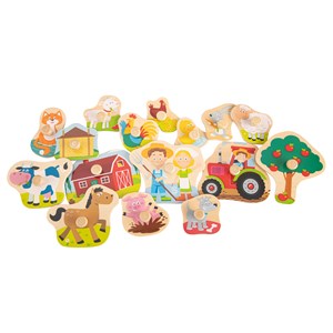 Grand puzzle ferme 16 pcs