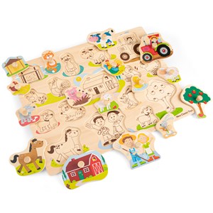 Grand puzzle ferme 16 pcs