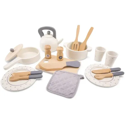 New Classic Toys - Dinette blanche en bois