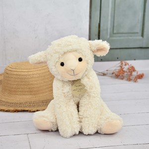Peluche agneau beige 30 cm